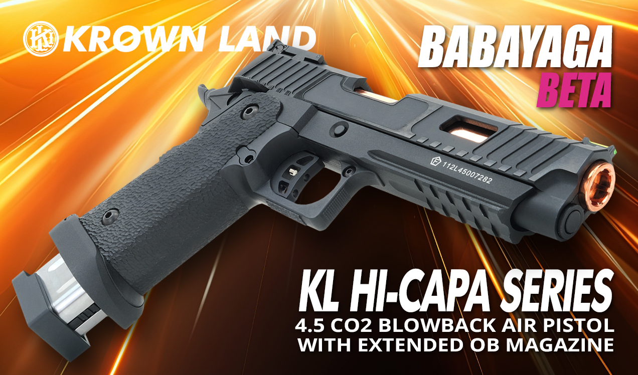 airguns - babayaga beta extended mag air pistol