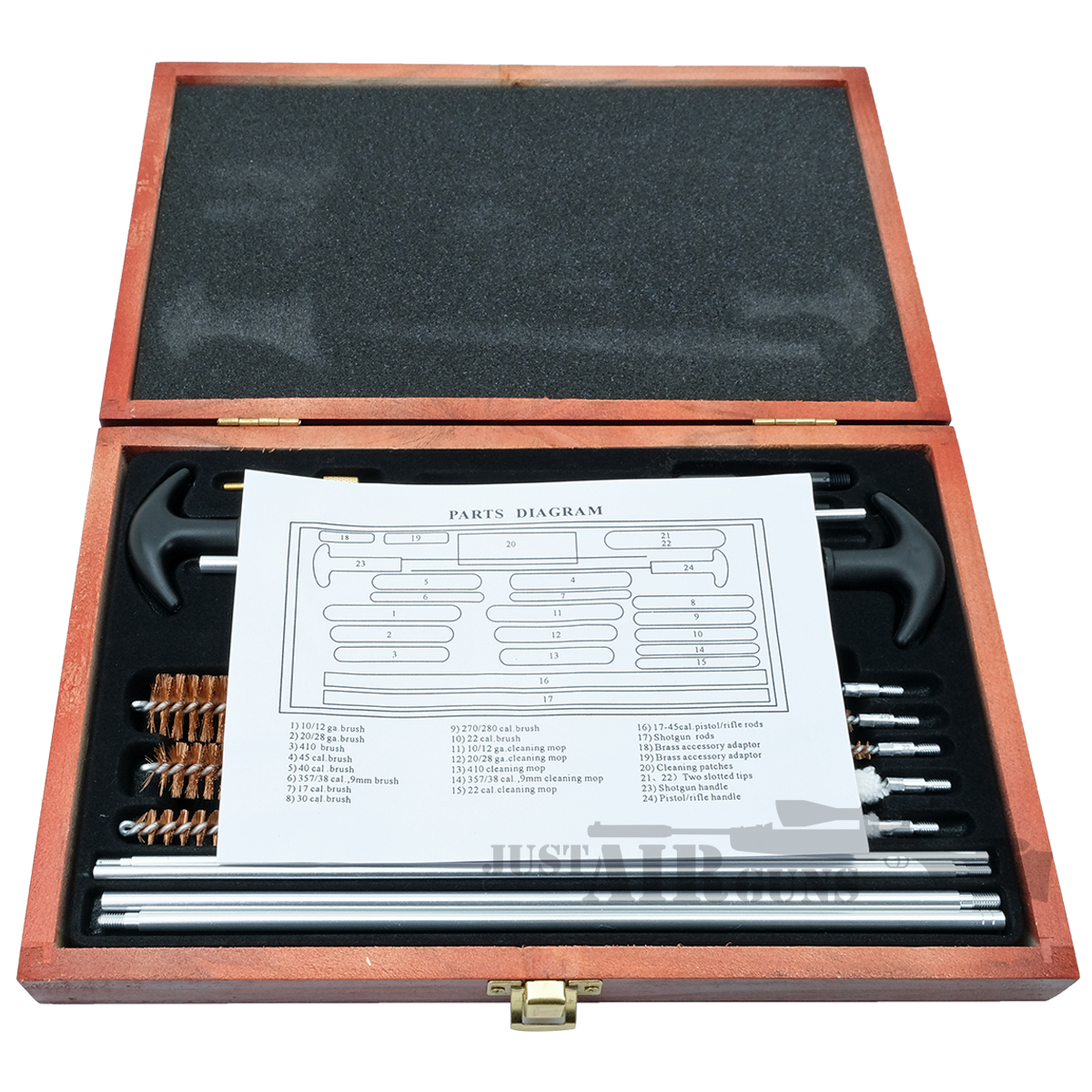 Trimex Large Gun Cleaning Kit Wood Case Just Air Guns