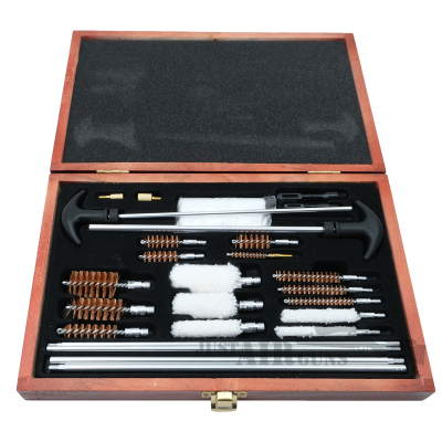 Trimex Large Rifle Cleaning Kit Wood Case