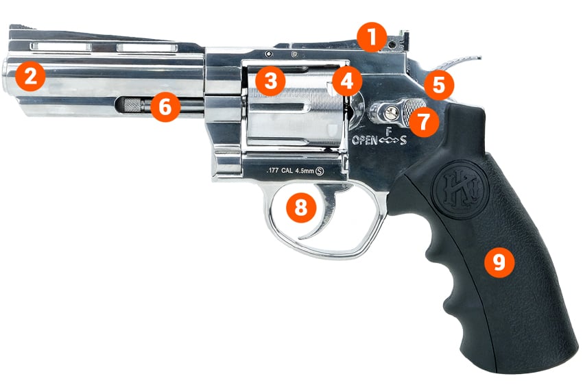 revolver 4 info silver airgun