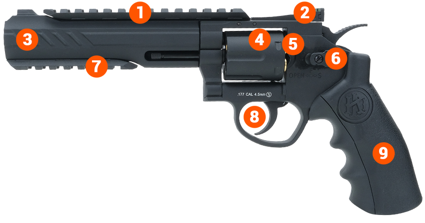 revolver 6 info black airgun