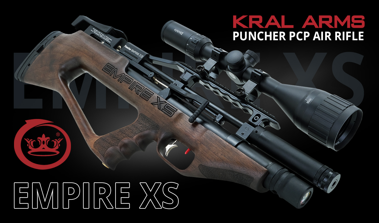 Kral Puncher Empire XS Walnut Stock PCP Air Rifle b1