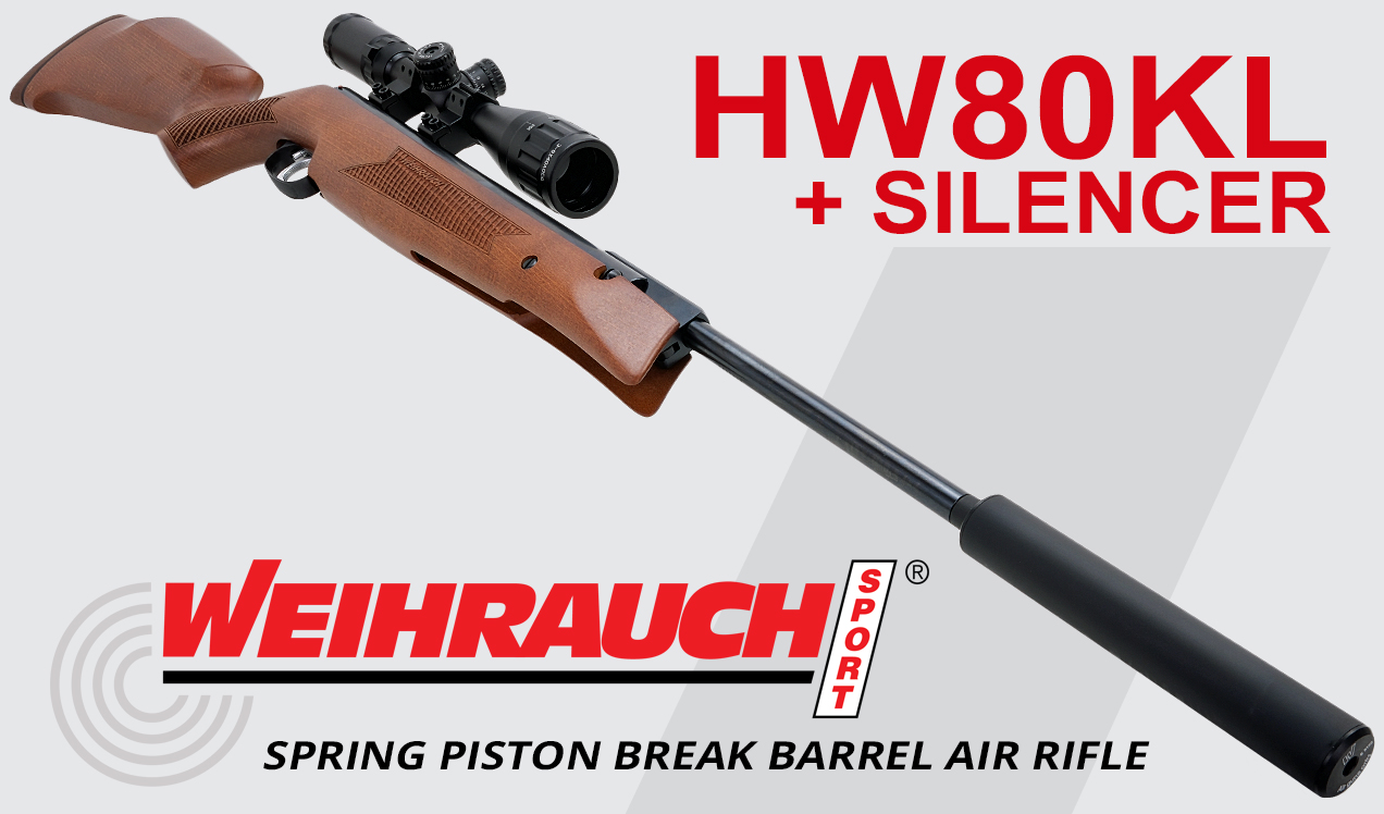 WEIHRAUCH HW80Kl + SILENCER AIR RIFLE B1