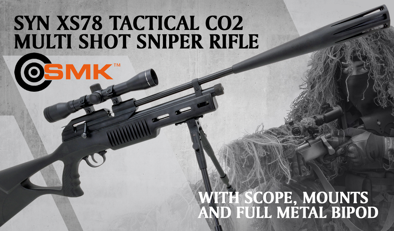 sniper syn xs78 tactical multishot co2 rifle b1