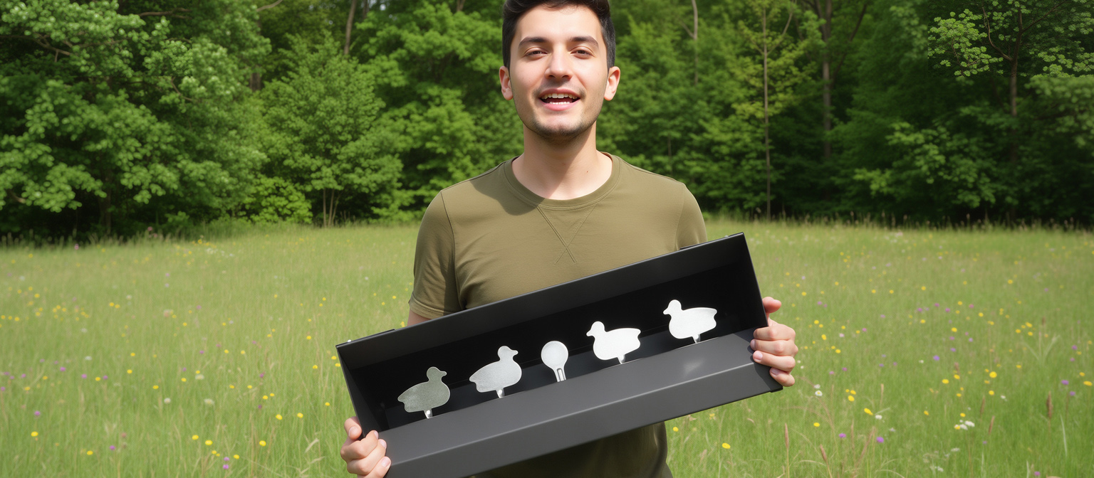 Self Resetting Magnetic Knock Down Duck Target Box System Trimex Arms