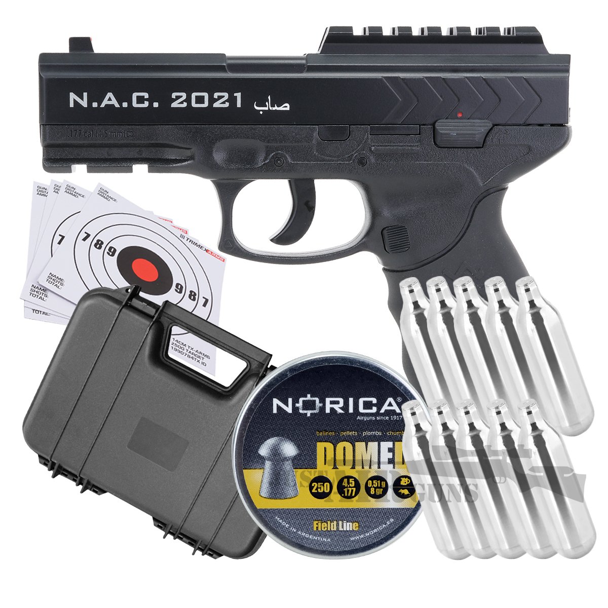 Norica N A C 2021 Co2 Air Pistol Bundle Set 1