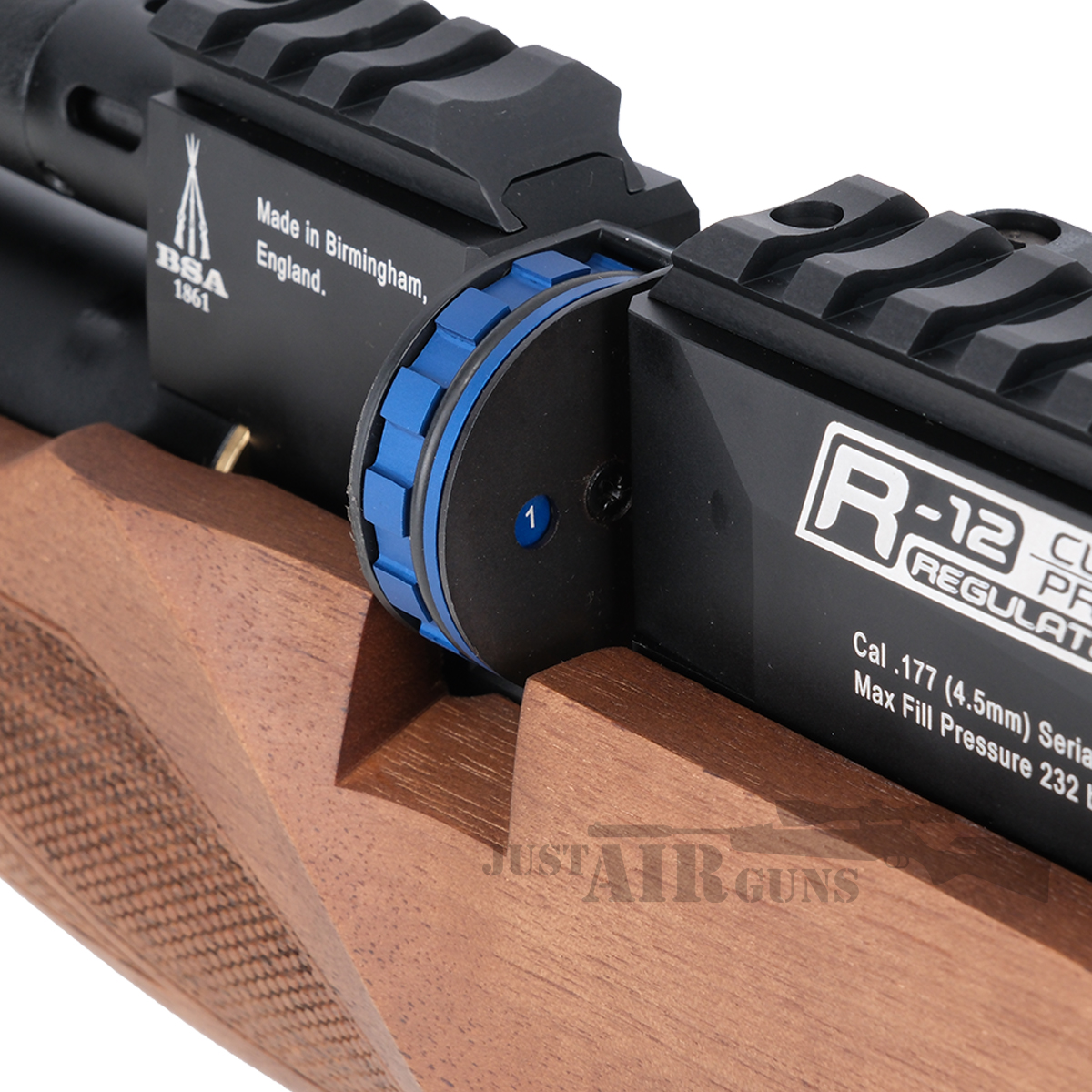 BSA R12 CLX Pro Carbon Walnut Stock Air Rifle .22 - Just Air Guns