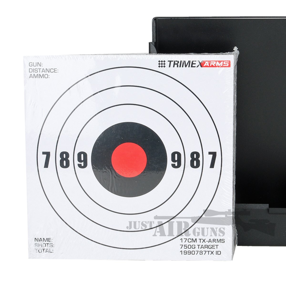 100 Card Targets 17cm Square White Trimex Arms