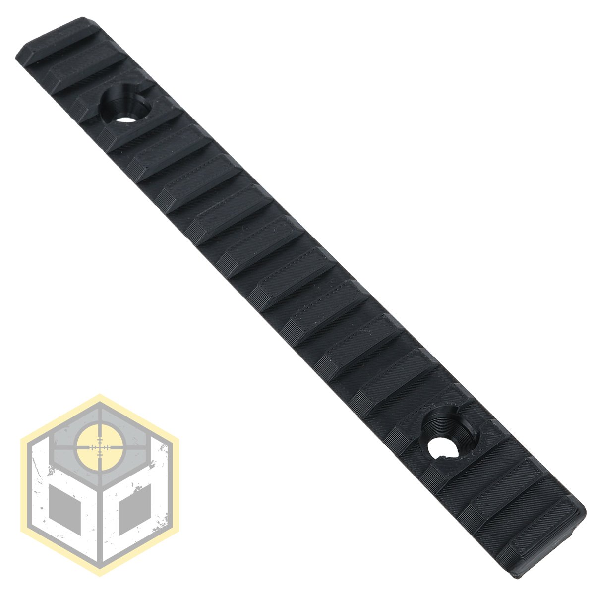 Picatinny Rail 15 Slot 155mm Black 1 jpg