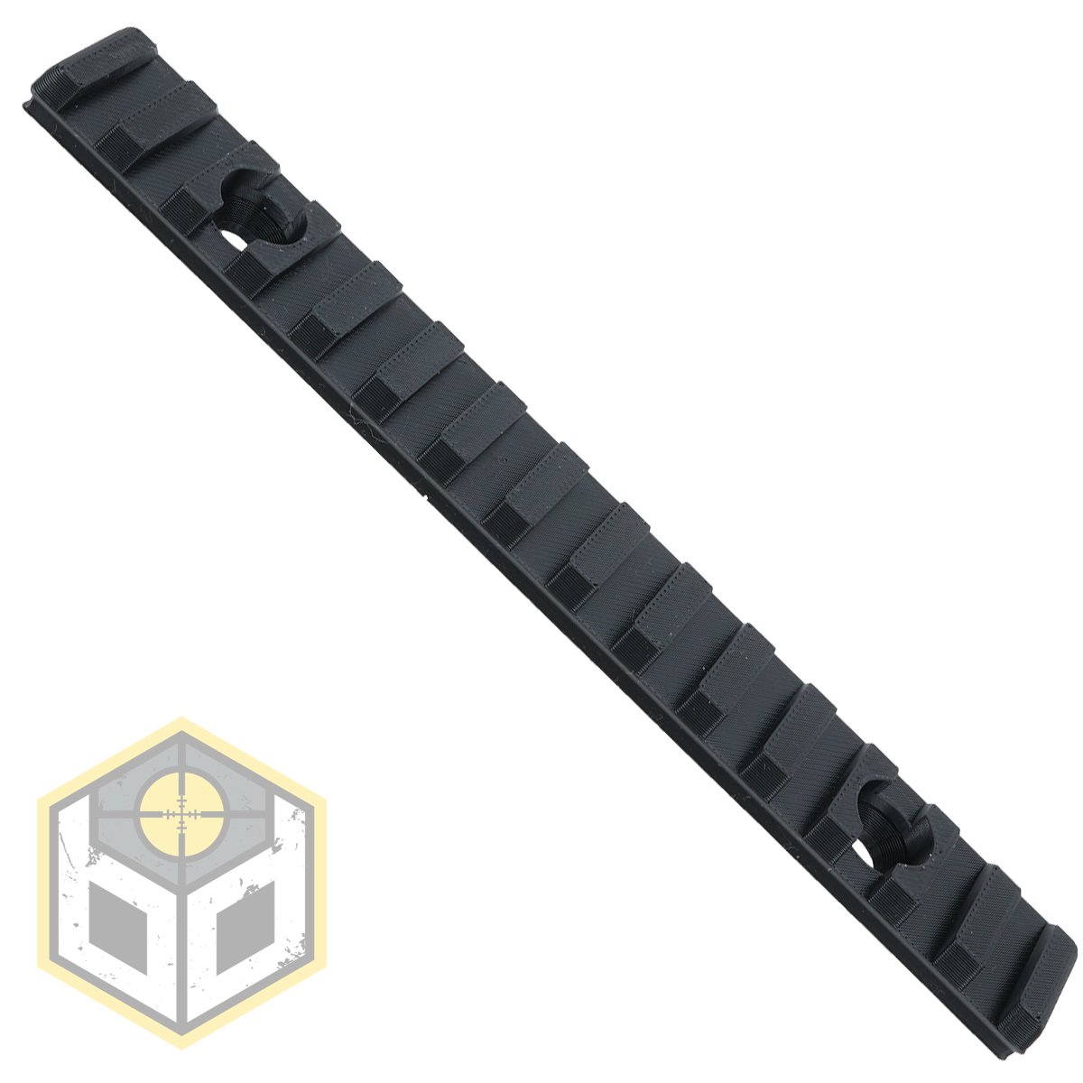 Picatinny Rail 15 Slot 155mm Black 2 jpg