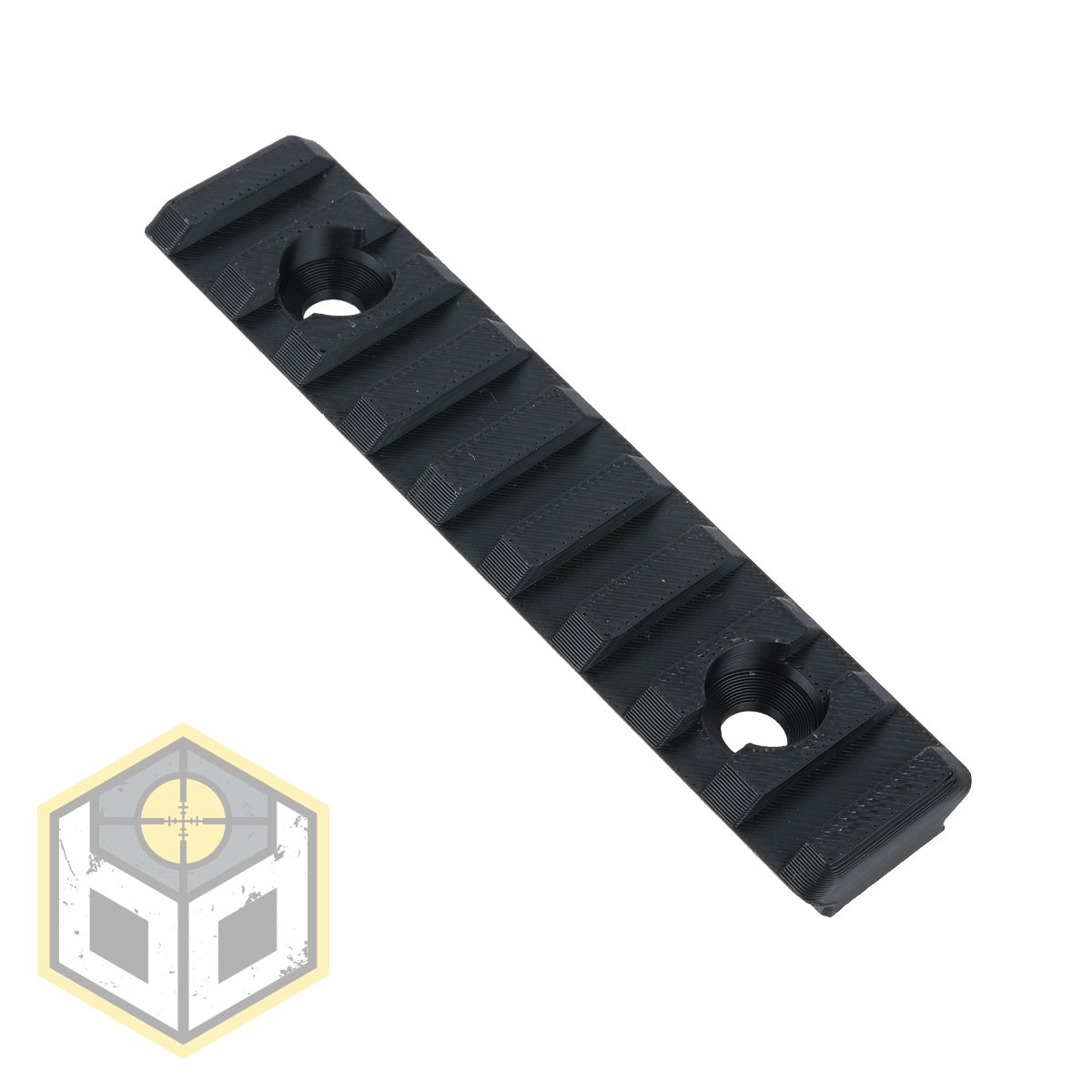 Picatinny Rail 9 Slot 95mm Black 2 jpg