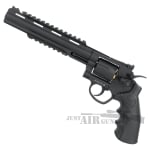 KL Herc 8 Airgun Revolver Co2 Dual Ammo Black Titan