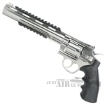 KL Herc 8 Airgun Revolver Co2 Dual Ammo Silver Titan