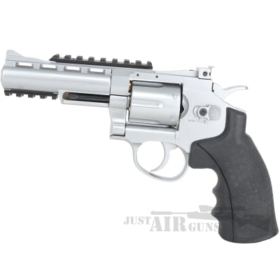 TX 357 Magnum SW 4 Inch Tac Revolver CO2 Air Pistol Brushed Stainless Steel