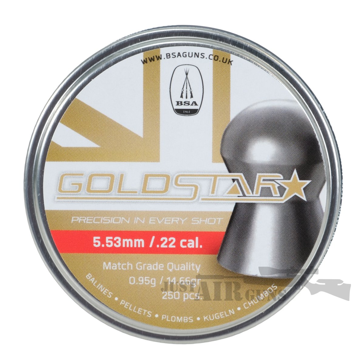 BSA Goldstar Premium Pellets .22 x 250