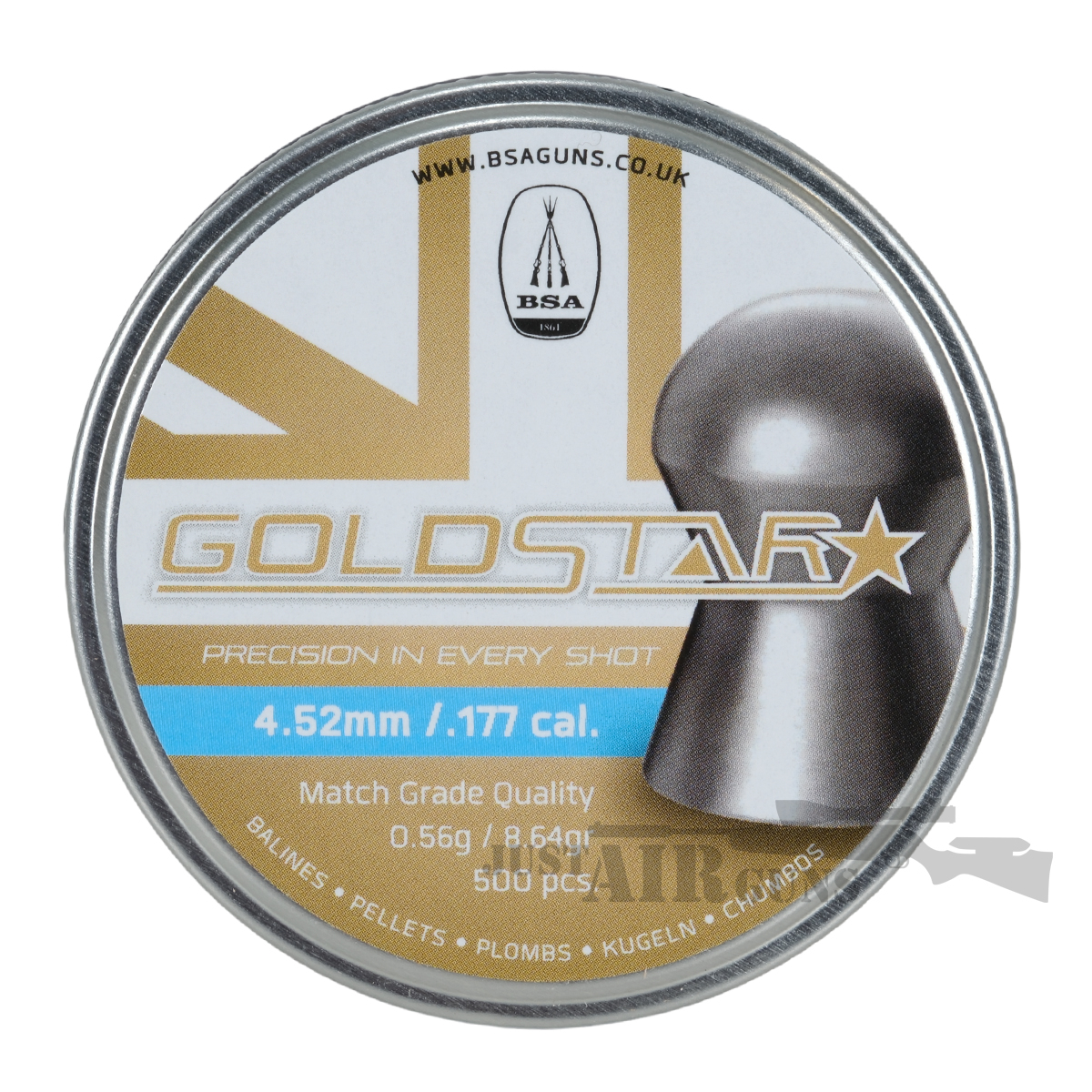BSA Goldstar Premium Pellets .177 x 500