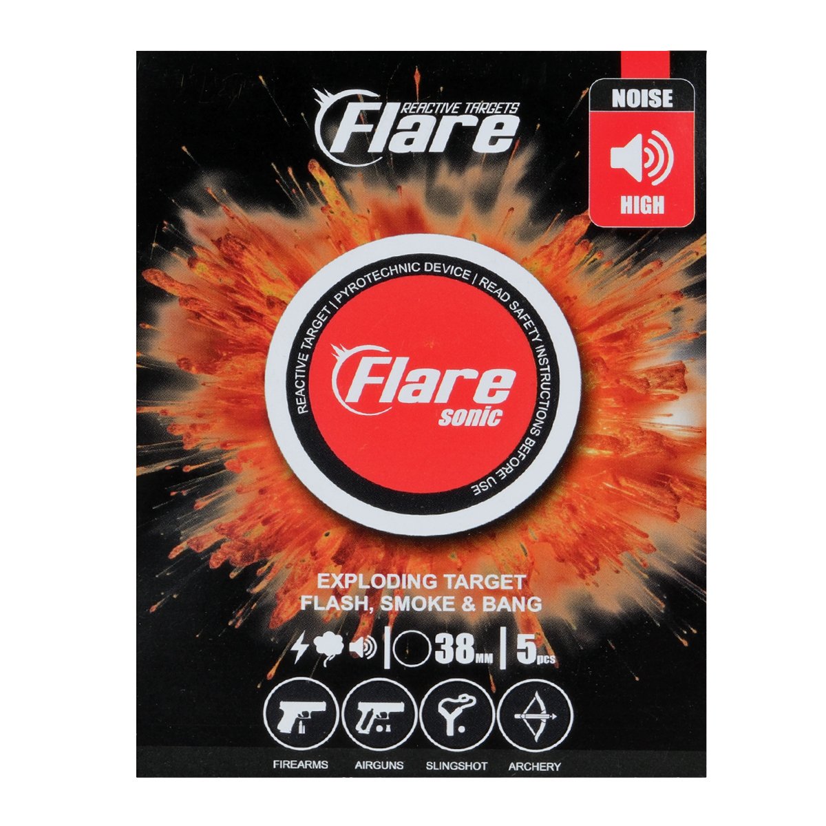 Premium Targets Flare Sonic Exploding Targets Flash and Smoke - Loud