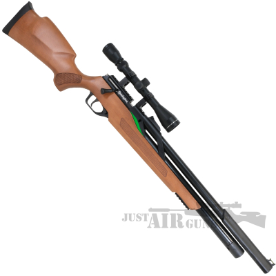 Remington T-Rex Bolt Action PCP Air Rifle .22 with Scope and Wood Stock