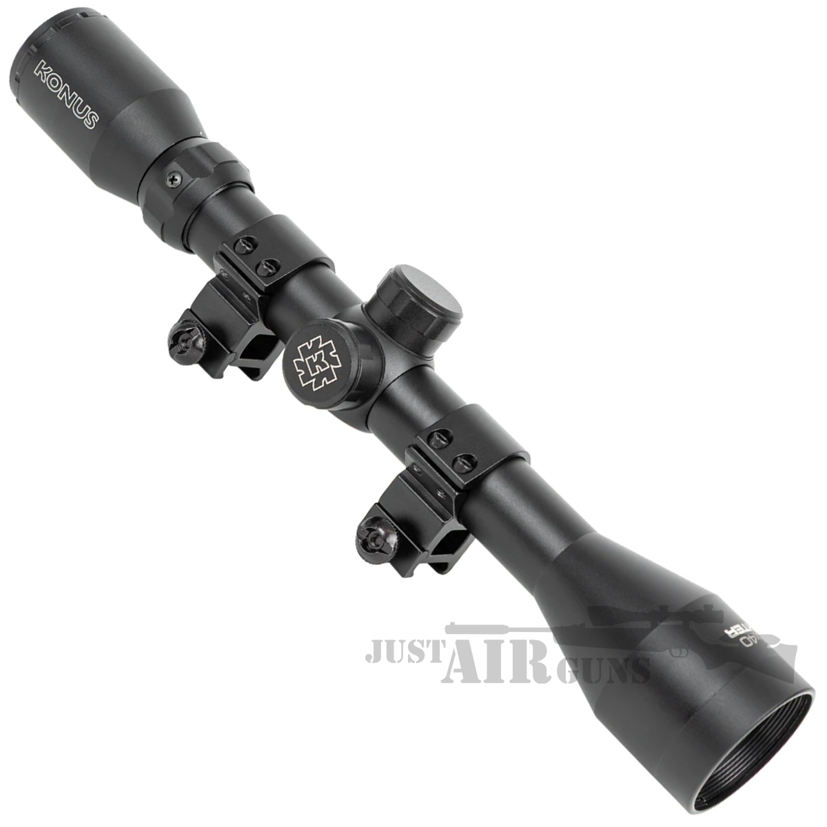 Konus Fighter 3-9 X40 Mil Dot Rifle Scope with Picatinny Mounts