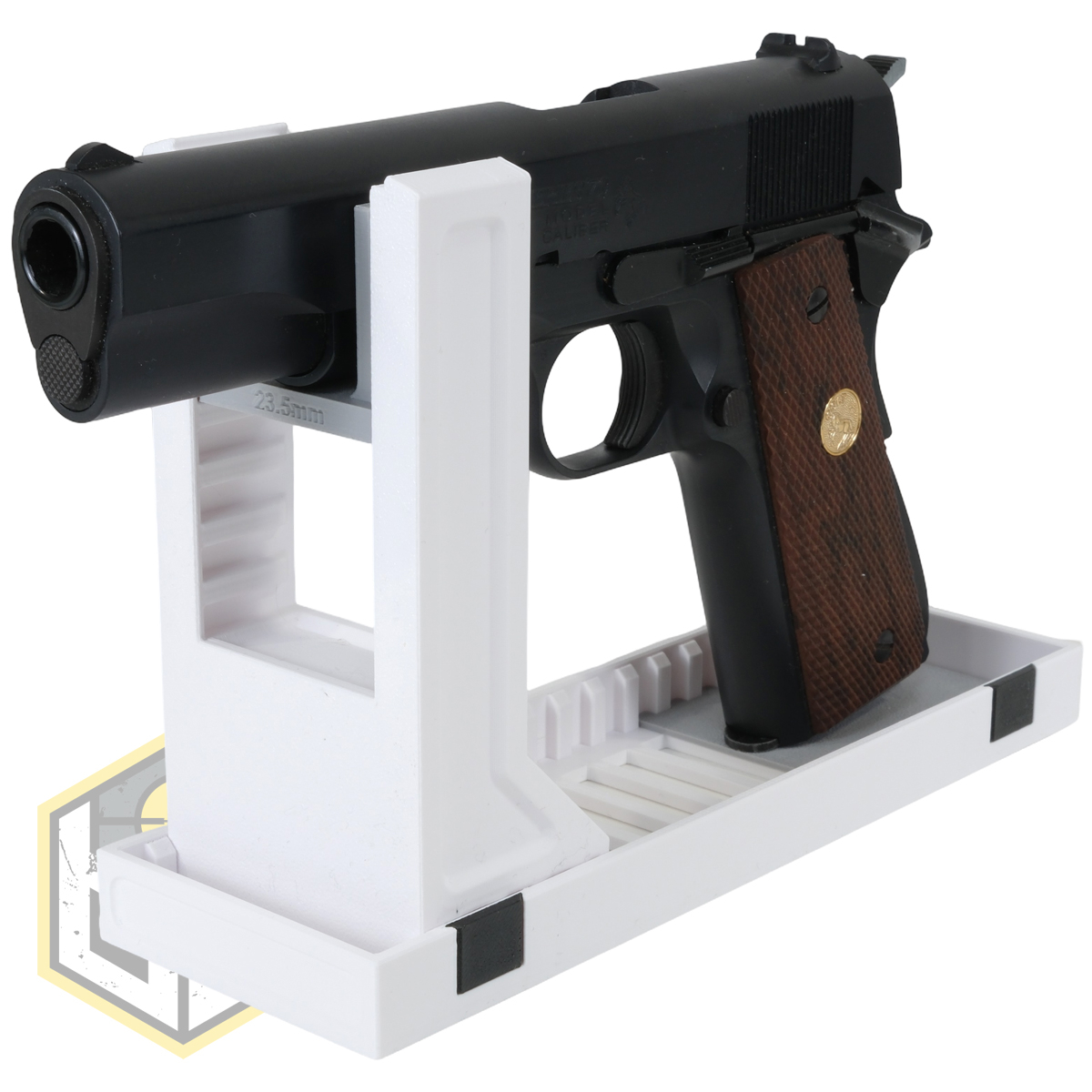 UM Pistol Stand Set White 5 jpg