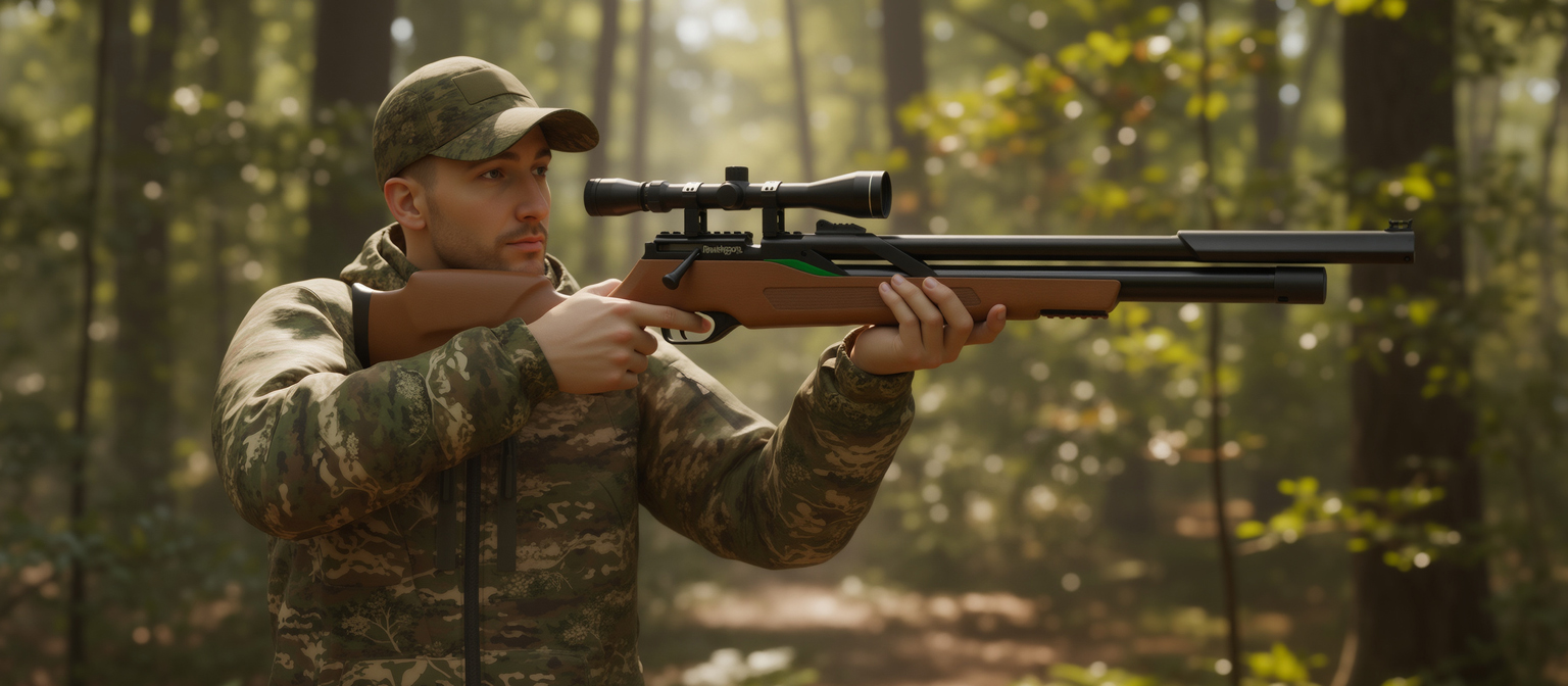 Remington T-Rex Bolt Action PCP Air Rifle .22 with Scope and Wood Stock