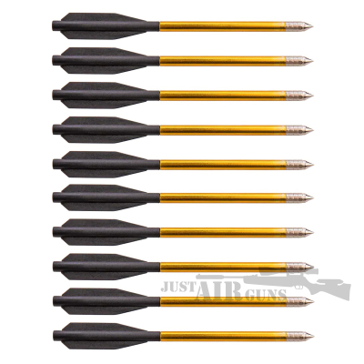 Sobec 10 Aluminium Crossbow Bolts for Multi Shot Pistol Crossbows