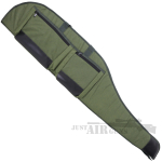 Two Pocket Rifle Bag Gun Slip Faux Leather Green 127cm