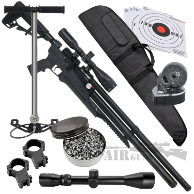 Air Venturi Avenge-X Synthetic Stock Regulated PCP Air Rifle X1-AT .177 Bundle Set