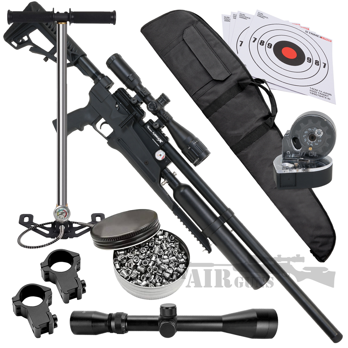 Air Venturi Avenge-X Synthetic Stock Regulated PCP Air Rifle X1-BT