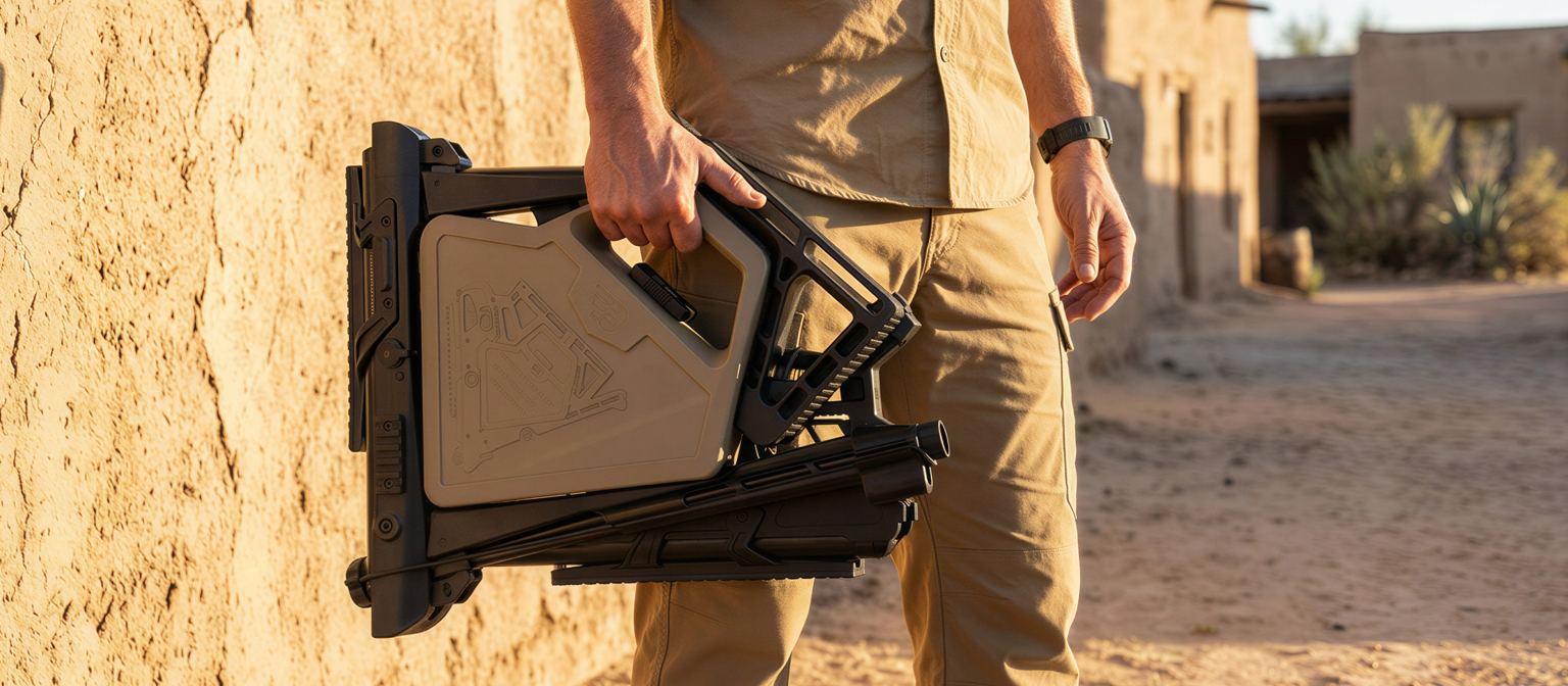 Black Bunker BM8 Folding Survival Air Rifle