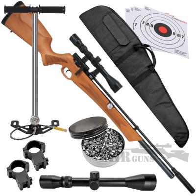 Nova Vista Razer Wood Stock PCP Air Rifle Bundle Set