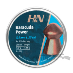 H&N Baracuda Power .22 200ct Airgun Pellets