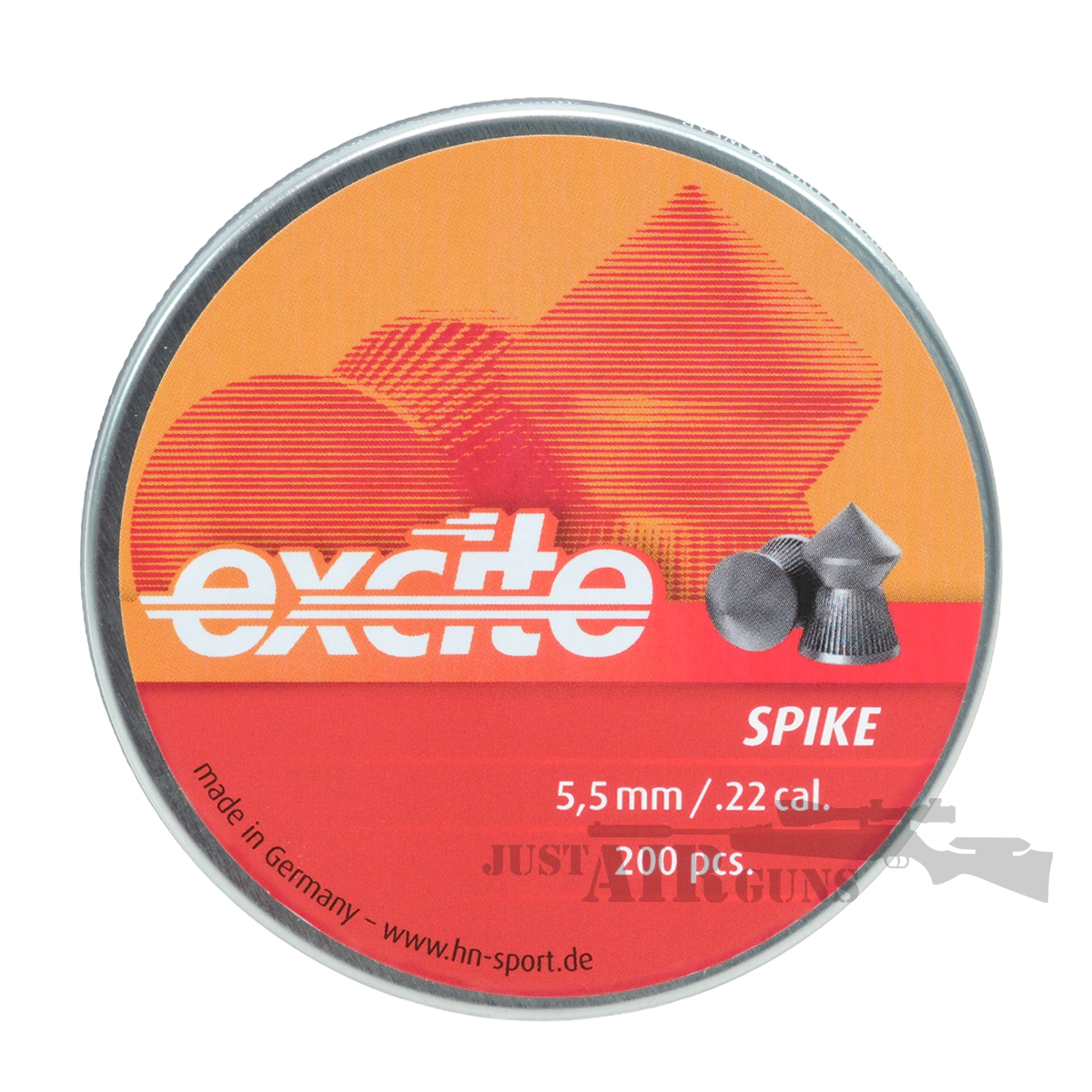 H&N Excite Spike .22 200ct Air Gun Pellets