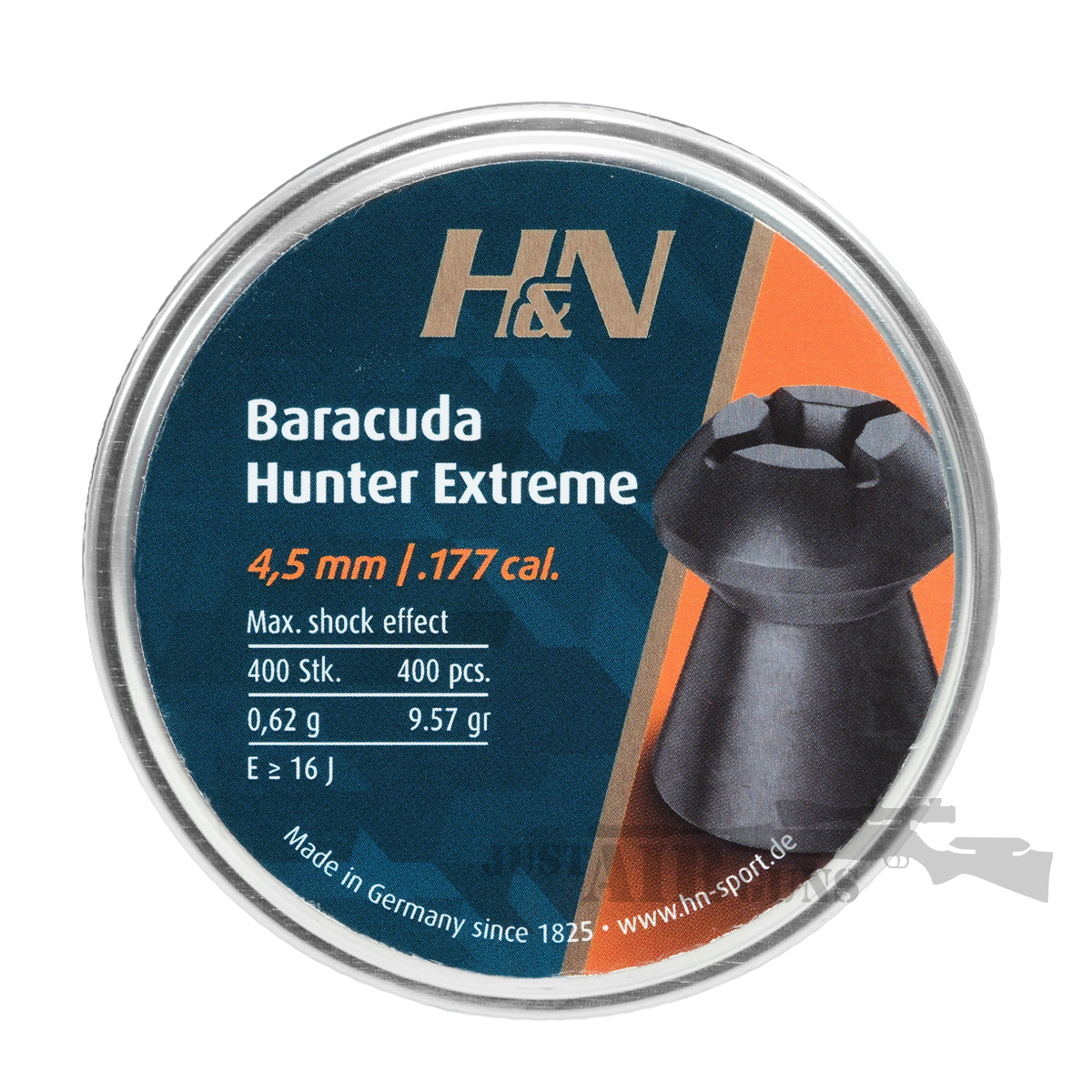 H&N Baracuda Hunter Extreme .177 400ct Airgun Pellets