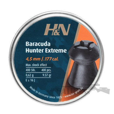 H&N Baracuda Hunter Extreme .177 400ct Airgun Pellets