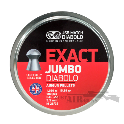 JSB Exact Jumbo Diablo .22 (5.5mm) 15.89 Grain Airgun Pellets x500 192123