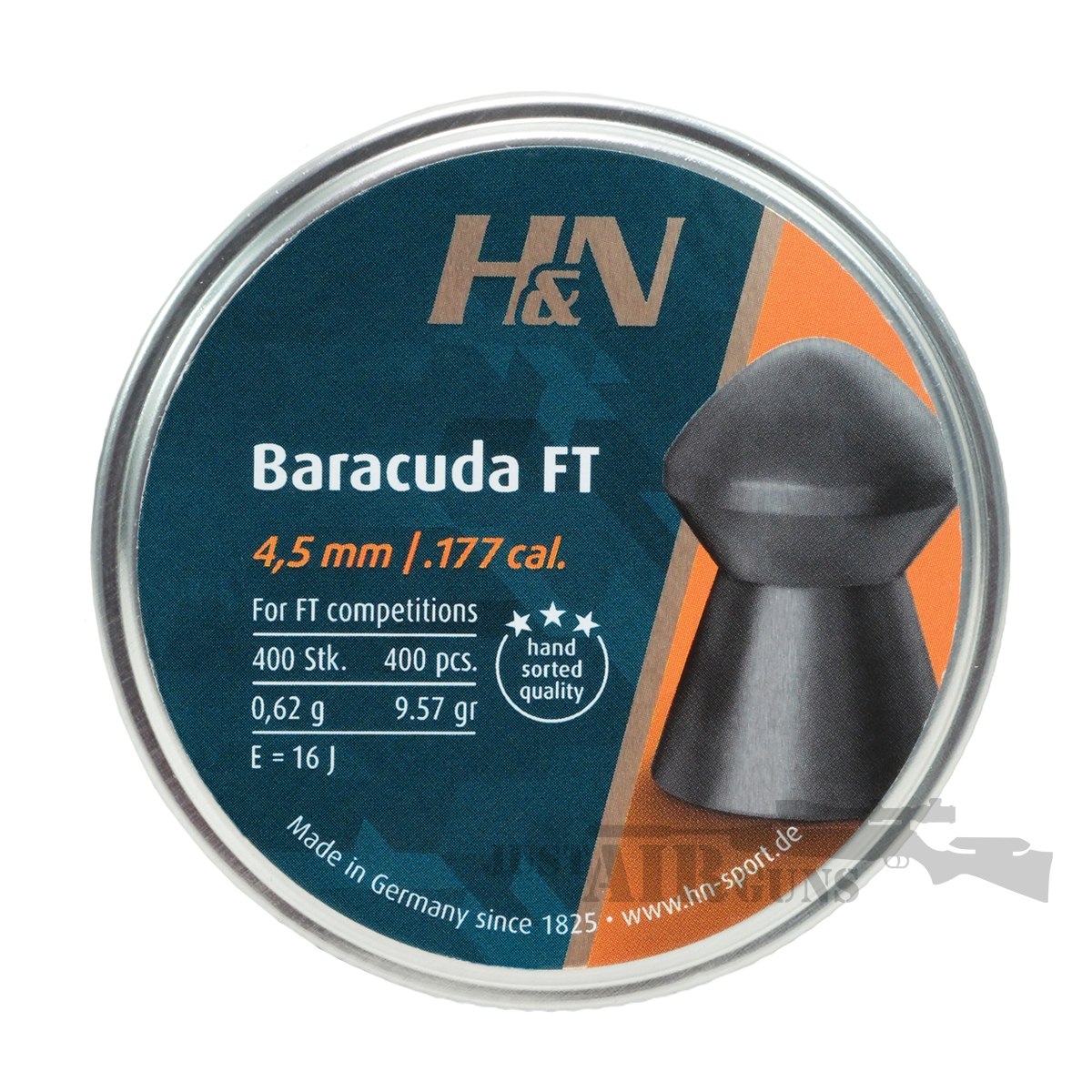 H&N Baracuda FT .177 400ct Airgun Pellets