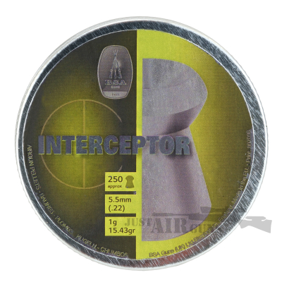 BSA Interceptor Hollow Point Airgun Pellets .22 x 250