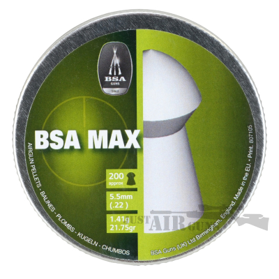 BSA MAX Pointed Airgun Pellets .22 x 200