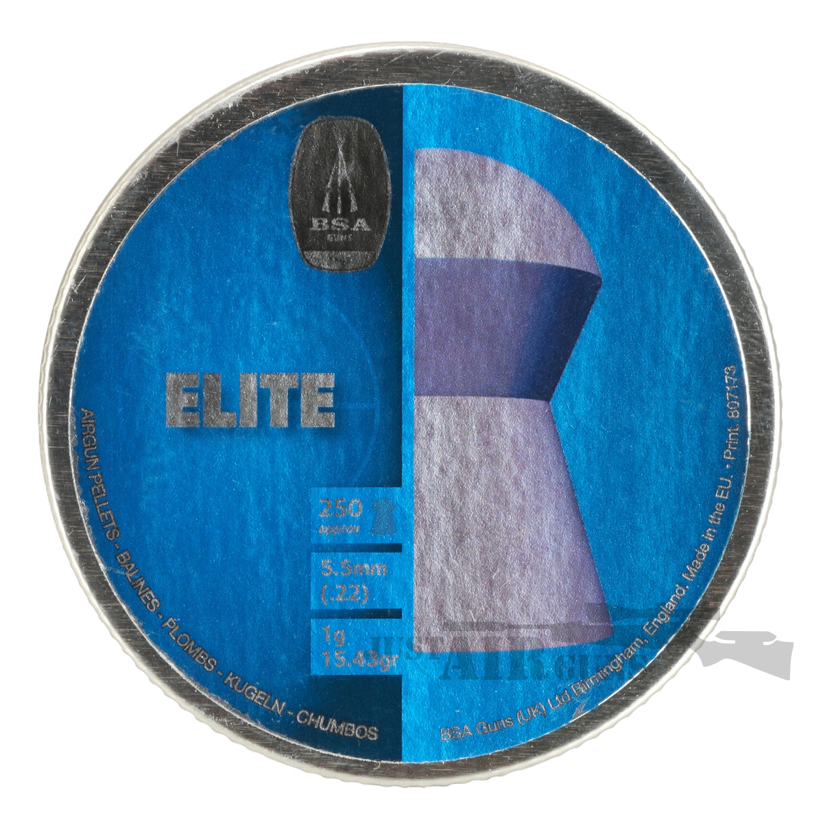 BSA Elite Domed Airgun Pellets .22 x 250