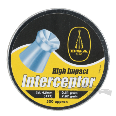 BSA High Impact Interceptor Airgun Pellets .177