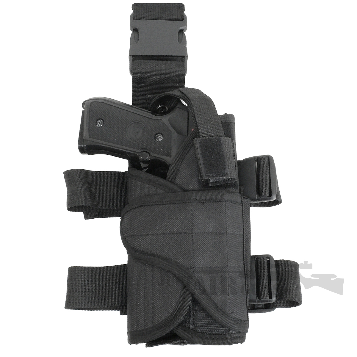 Trimex Universal Drop Leg Pistol Holster Black Q008