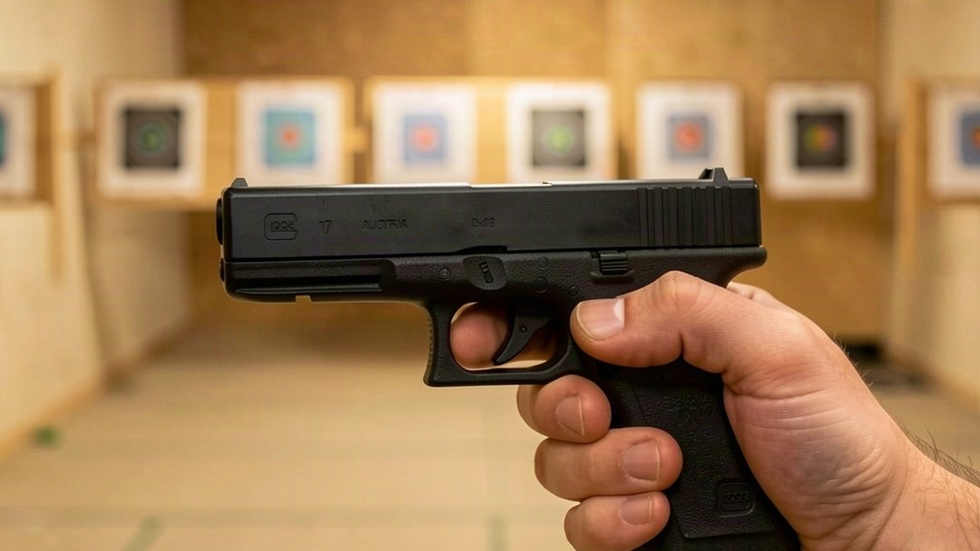 Glock 17 Dual Ammo Blowback CO2 Air Pistol at the range