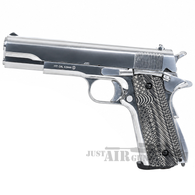Krown Land KL-1911 Blowback Air Pistol 4.5 BB Silver